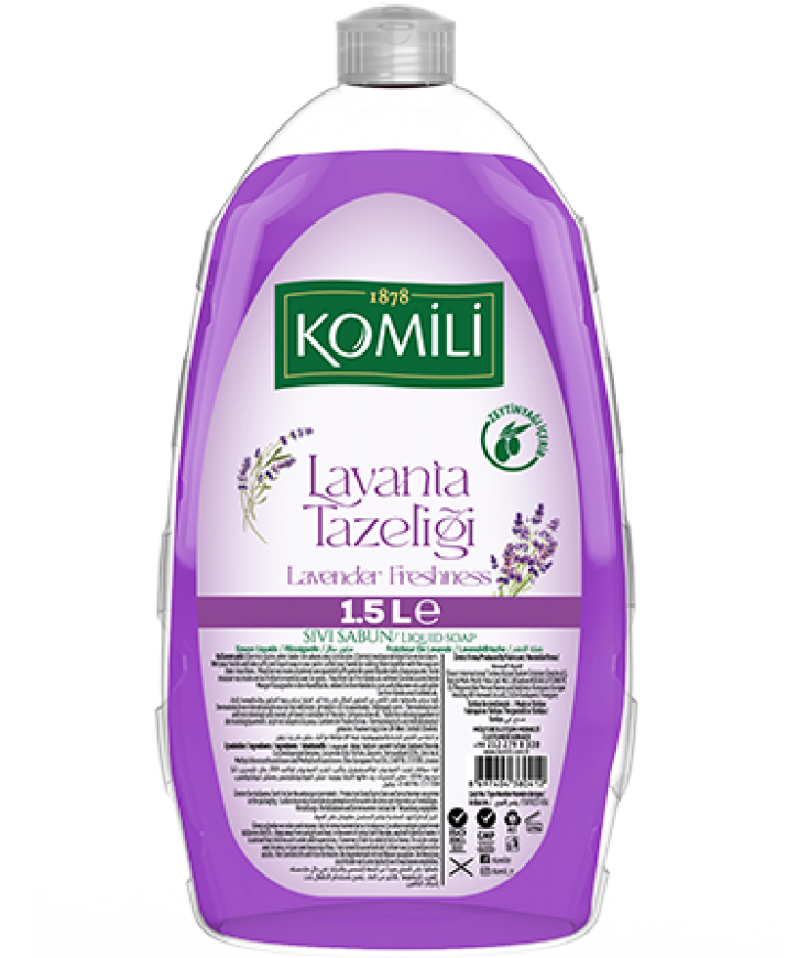  KOMILI  Sıvı Sabun Lavanta_ŞİŞE  400 ML* 12  yeni etiket