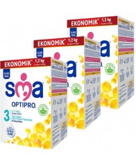 SMA Optipro Probiyotik 3 1- 3 Yaş Devam Sütü 1200 gr x 3 Adet